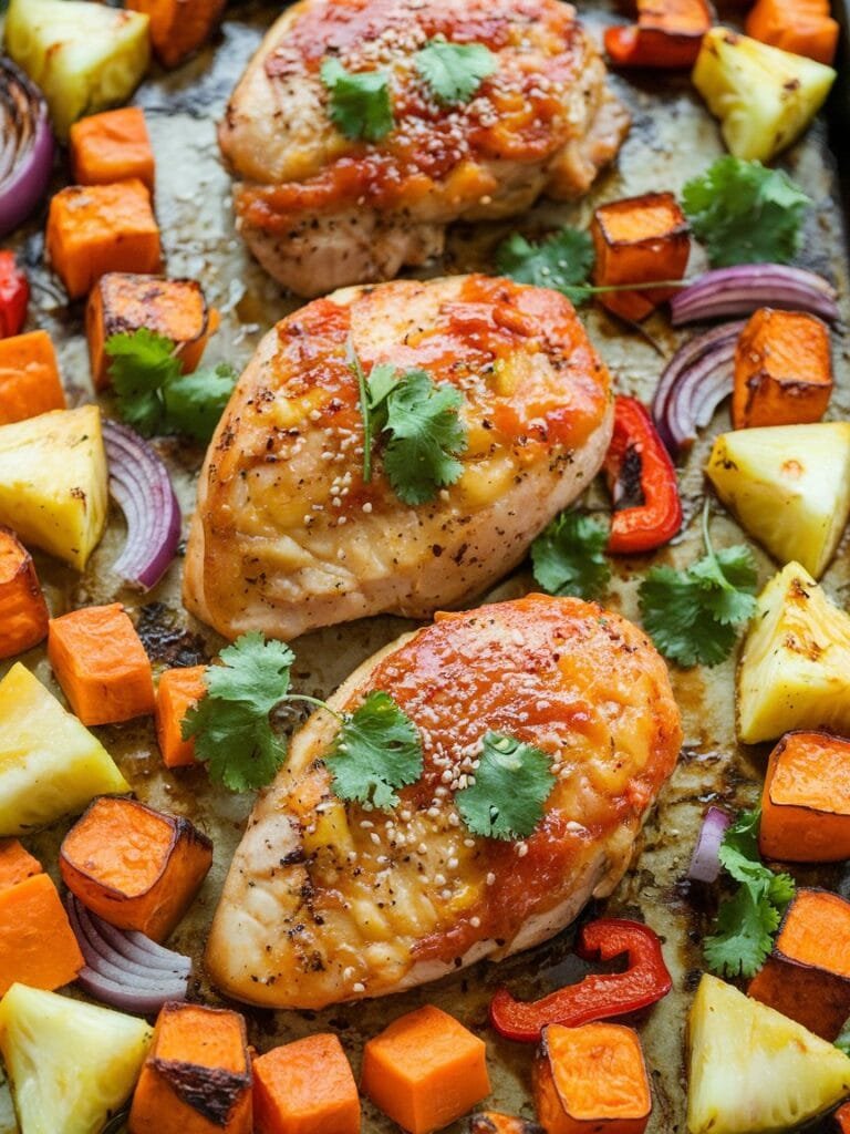 Hawaiian Chicken Sheet Pan Recipe