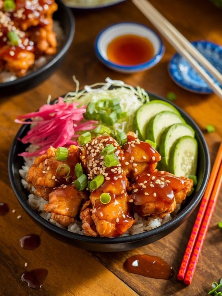 Hot Honey Chicken Bowls Recipe