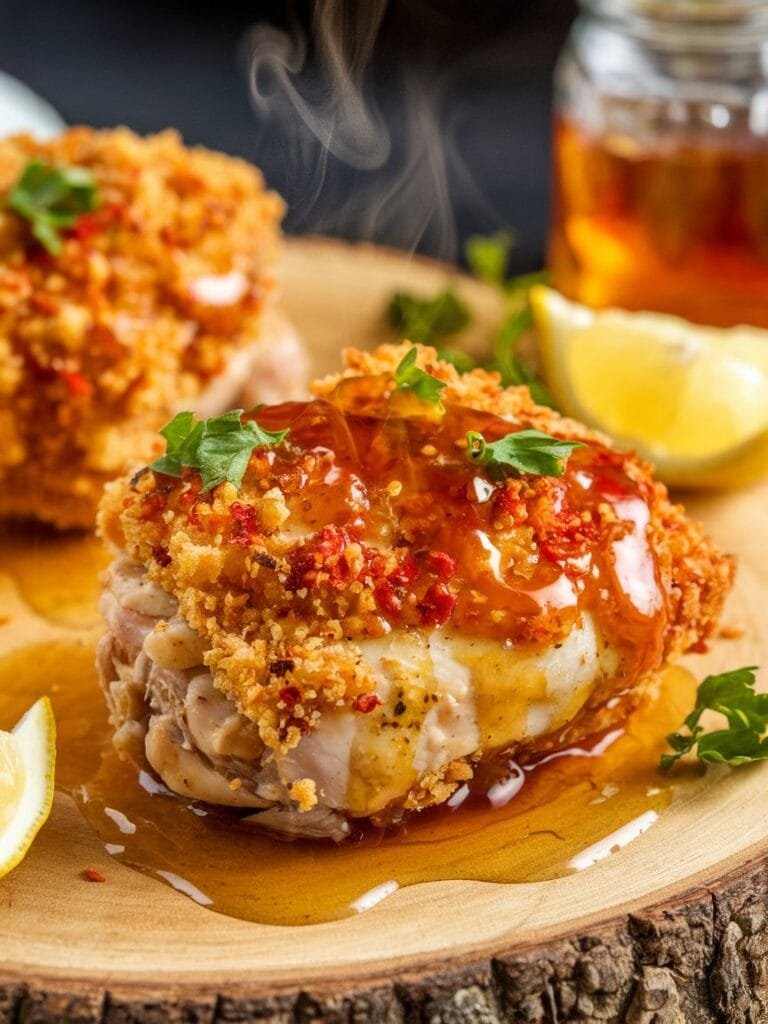 Baked Crunchy Hot Honey Chicken Recipe