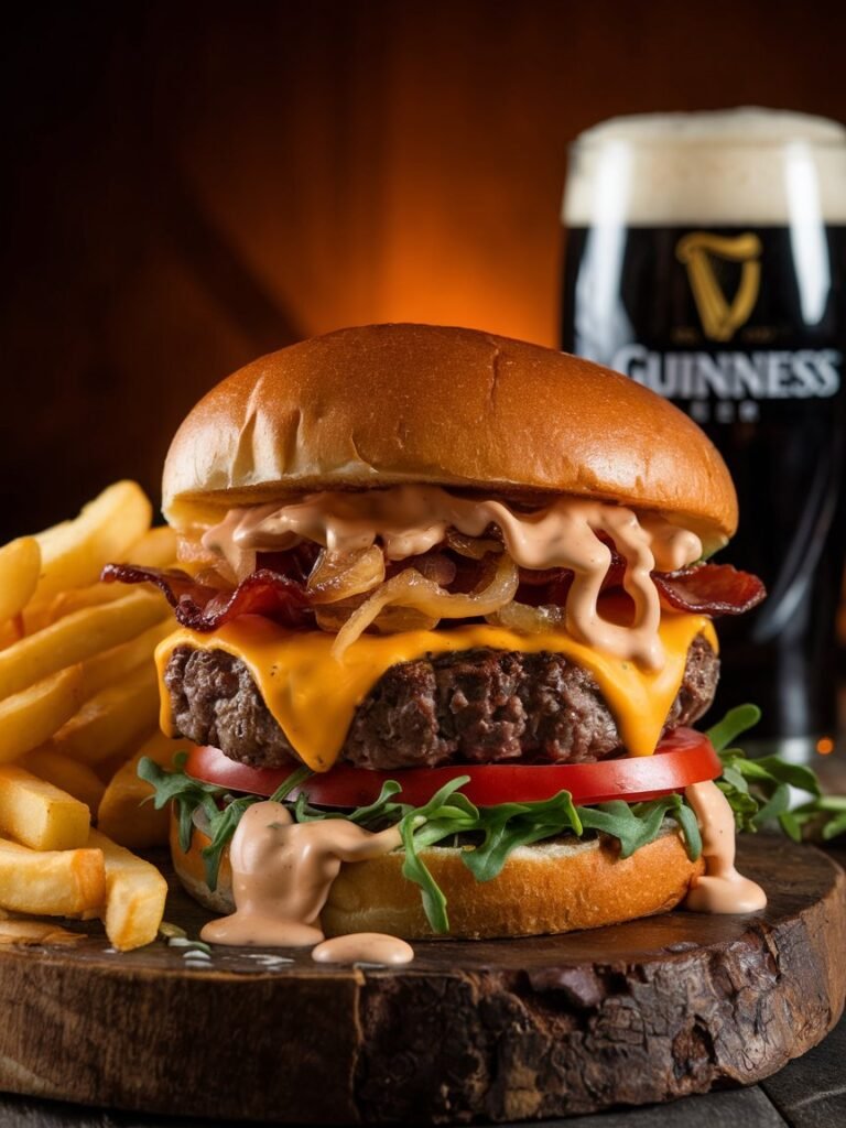 Delicious Irish Pub Burger Recipe