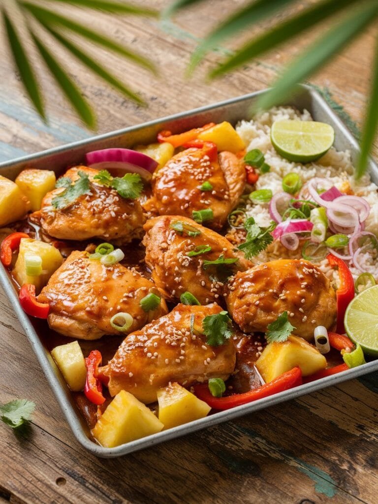 Hawaiian Chicken Sheet Pan Recipe