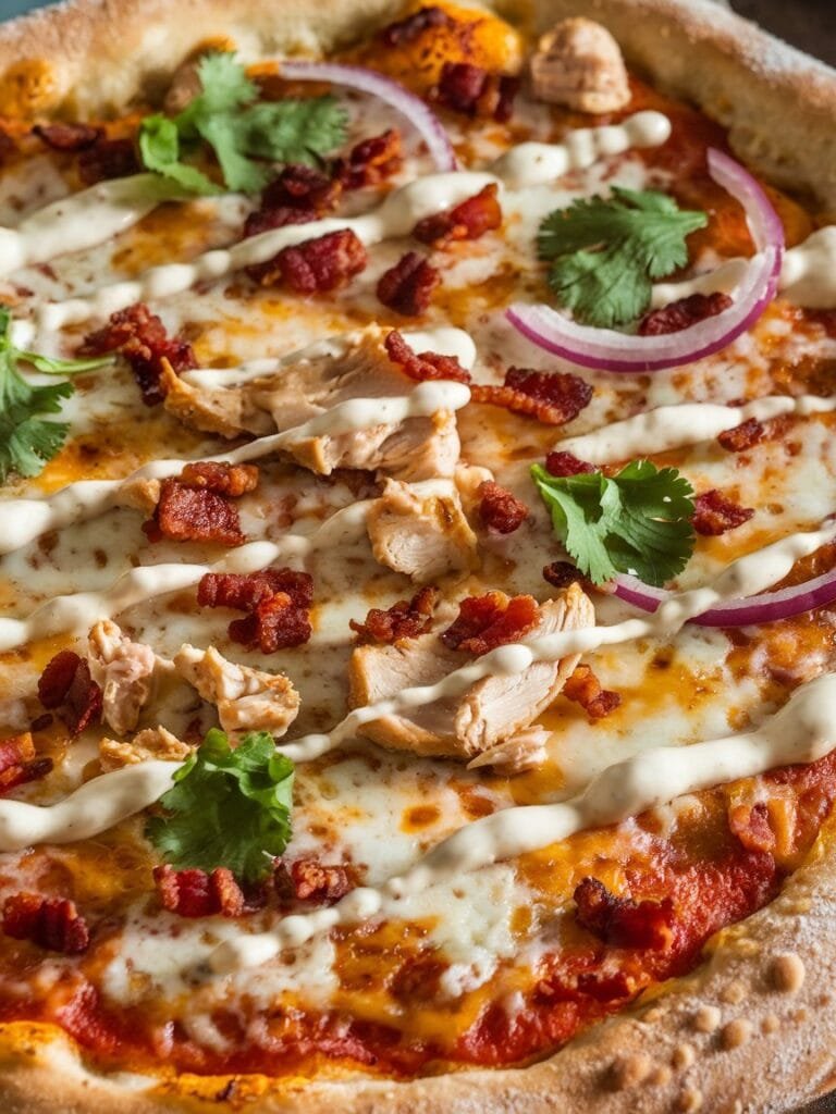 Homemade Chicken Bacon Ranch Pizza Recipe