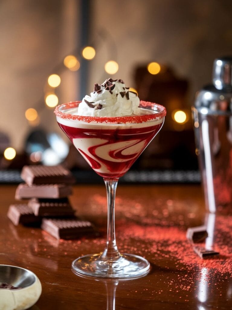 Dessert-Inspired Red Velvet Chocolate Martini Recipe