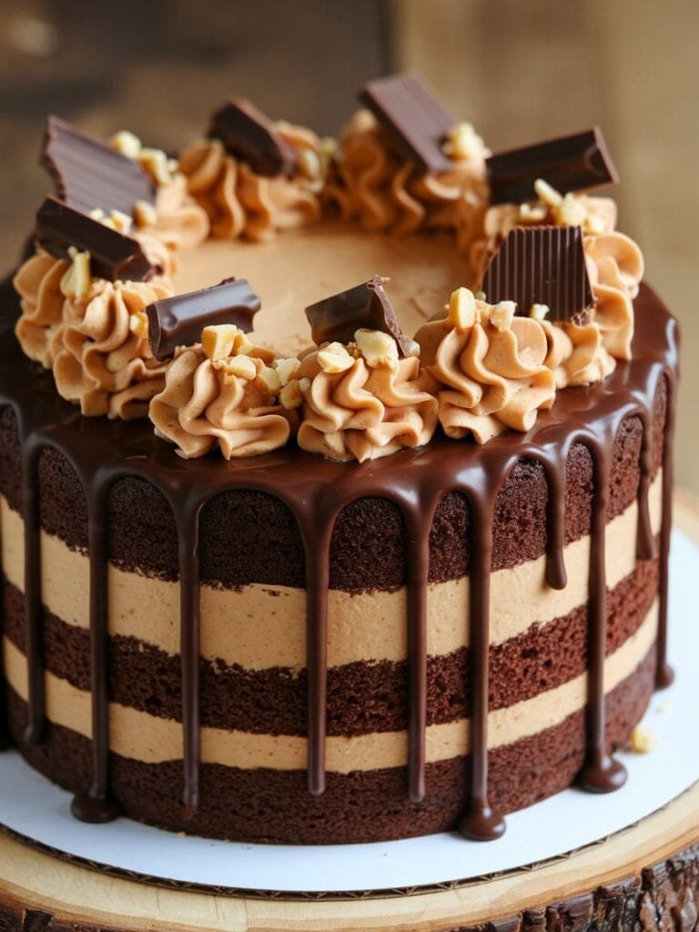 Peanut Butter Chocolate Layer Cake Recipe