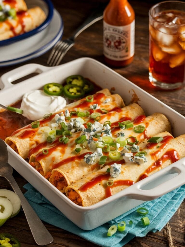 Buffalo Chicken Enchiladas Recipe