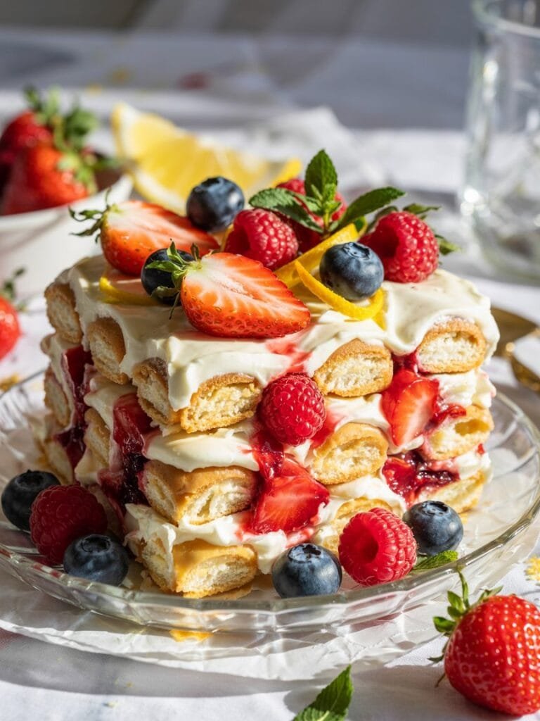 Triple Berry Tiramisu Recipe