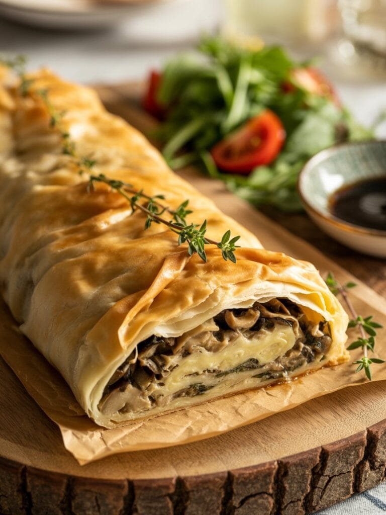 Savory Mushroom Strudel Recipe