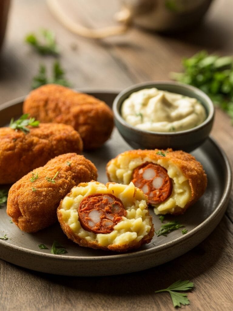 Spanish Chorizo and Potato Croquettes Recipe