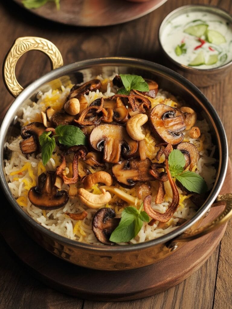 Mushroom Biryani Recipe